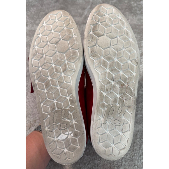 Paul Greene Mickey Red Suede Bow Sneaker Flats Womens Size 7 UK 4.5 - Picture 6 of 8